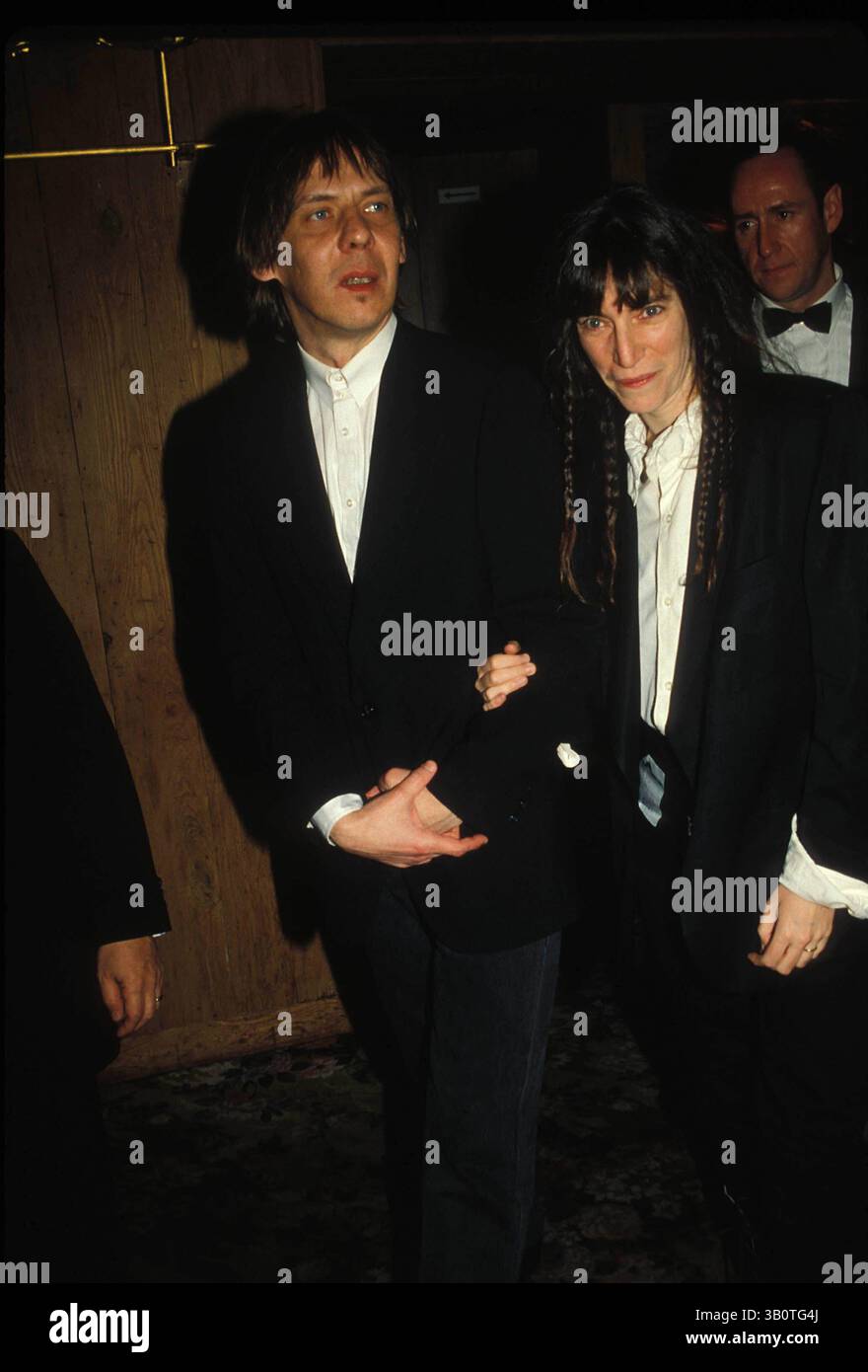 27 marzo 2007 - New York, New York, Stati Uniti - # 15833.PATTI SMITH CON SUO MARITO FRED ''SONIC'' SMITH 1990.(immagine di credito: © Judie Burstein/Globe Photos/ZUMAPRESS.com) Foto Stock