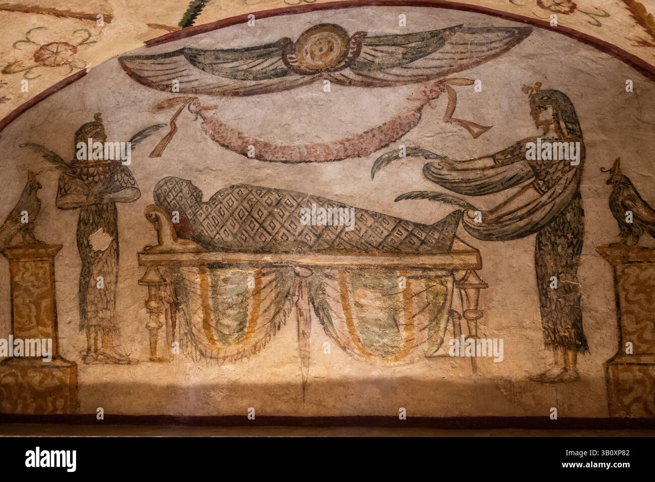 Le catacombe di Alessandria, l'egitto Foto Stock