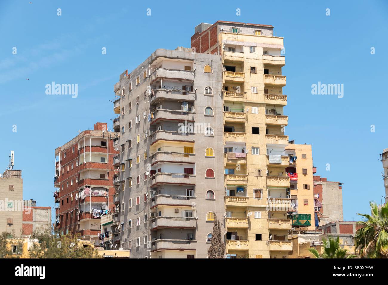 Case di Alessandria, egitto Foto Stock