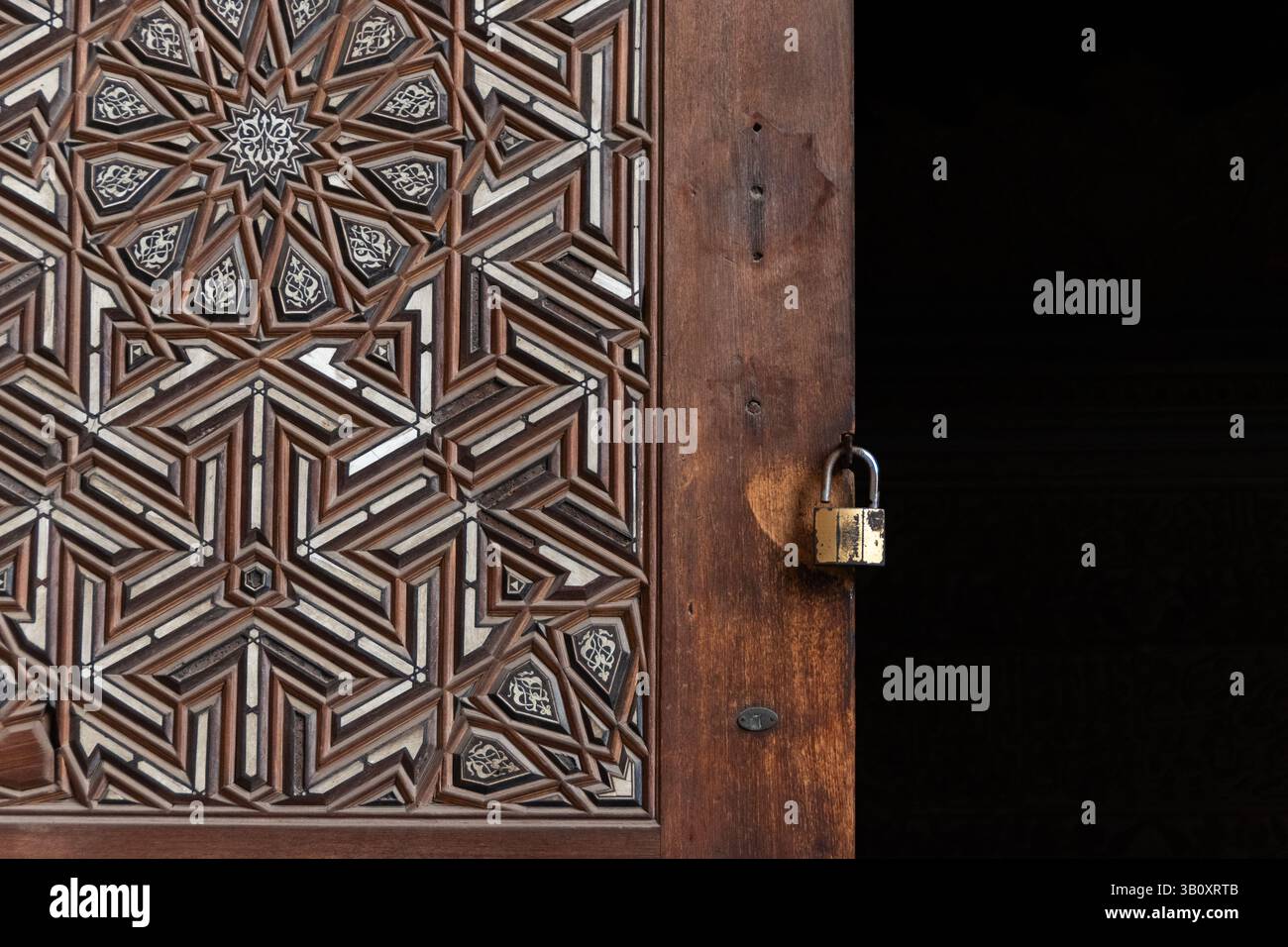 Detalle de una mezquita de El Cairo, Egipto Foto Stock