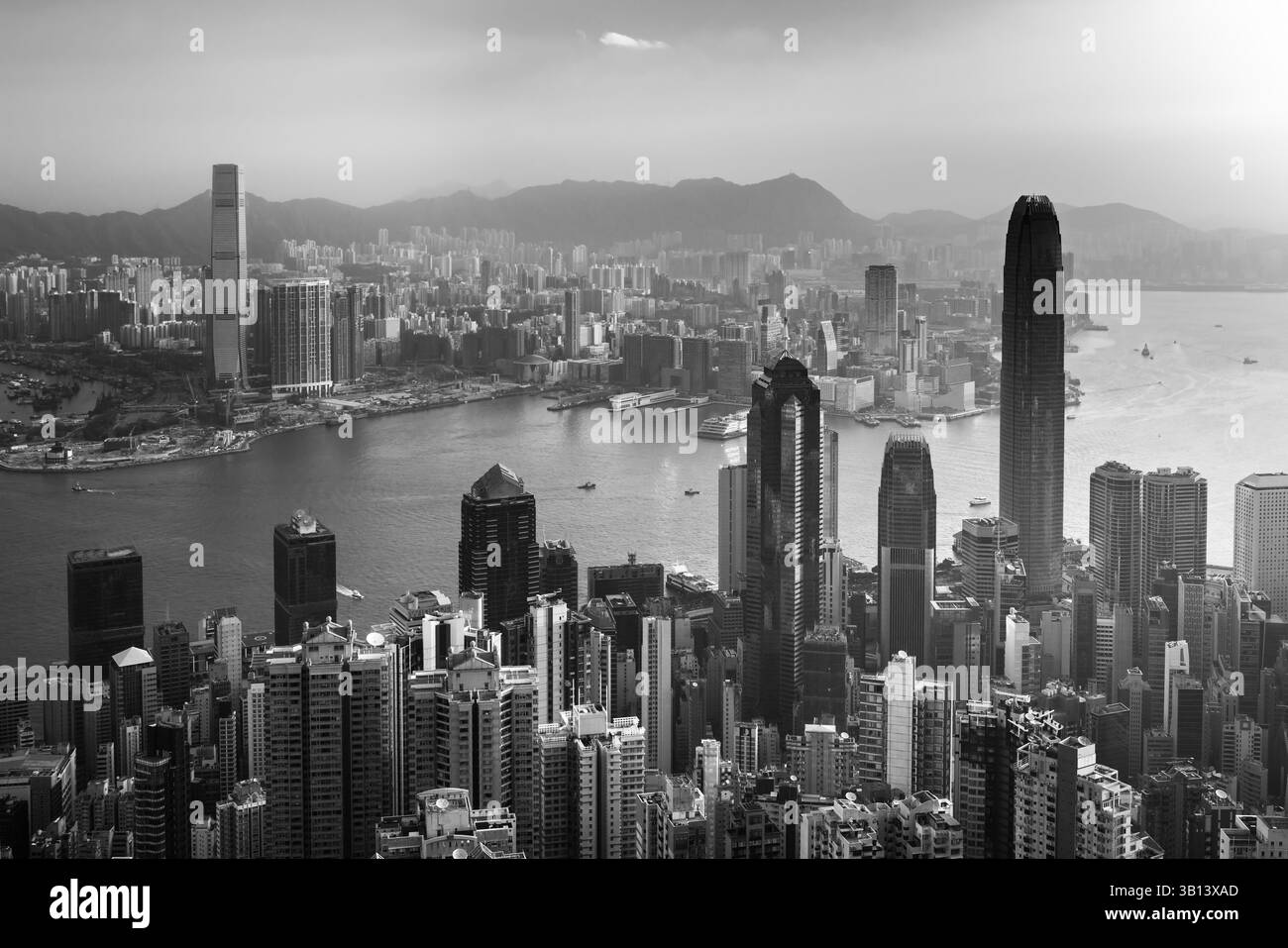 Tigre economica di Hong Kong dell'Asia. Foto Stock