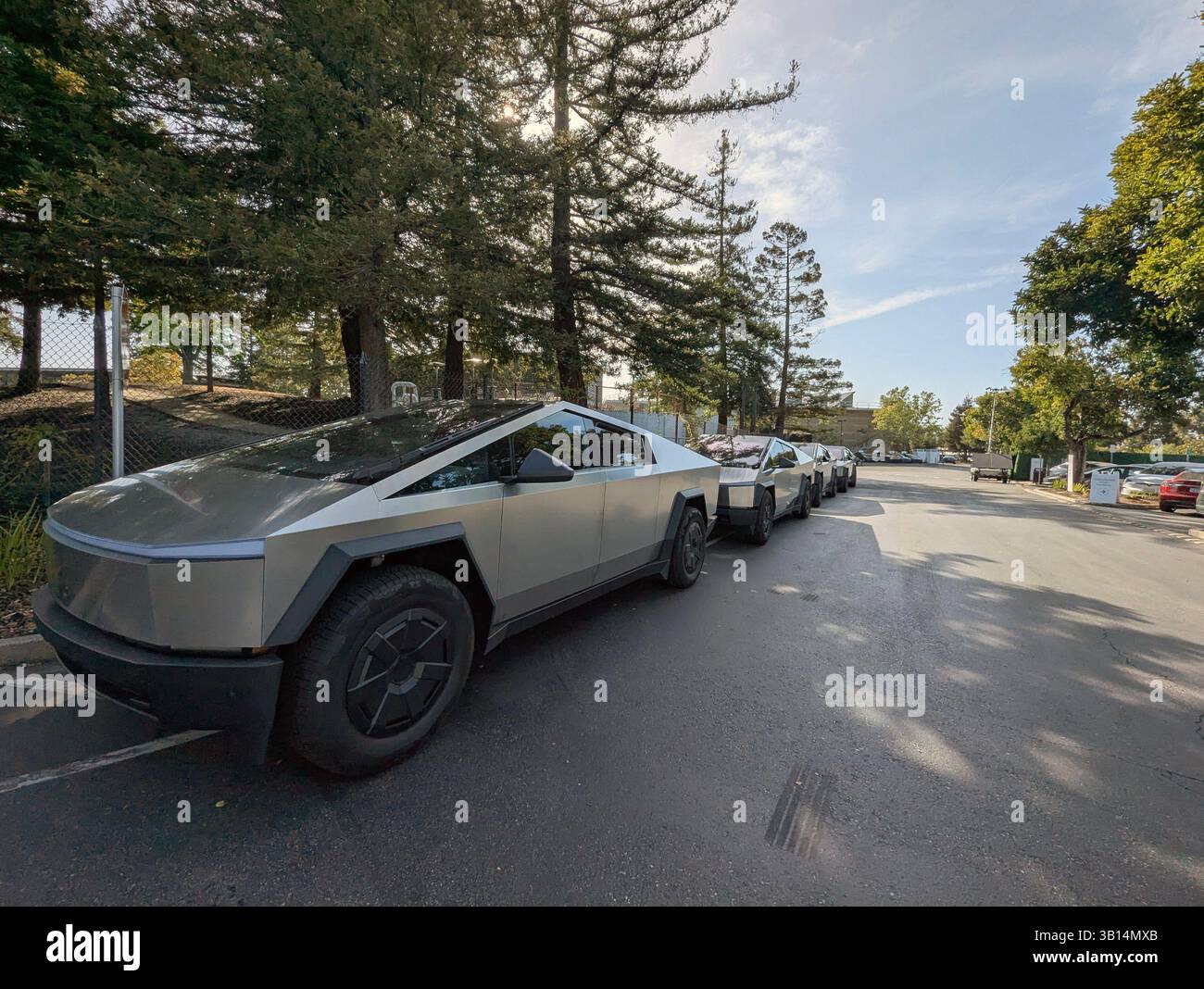 Tesla Cybertruck si è schierata a Tesla Palo alto, California Foto Stock