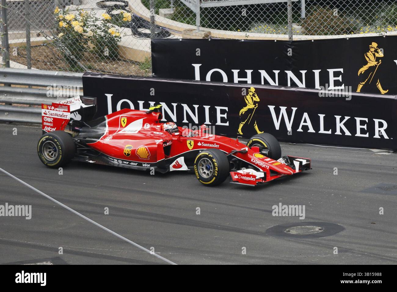 Kimi Raeikkoenen, Ferrari, Gran Premio di Formula 1 Monaco 2015 Foto Stock
