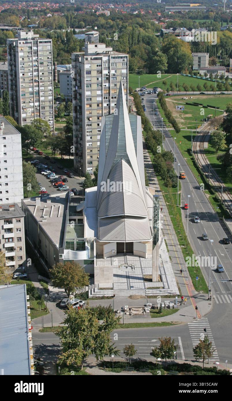 Chiesa Parrocchiale del Beato Agostino Casotti e Monastero Domenicano a Zagabria, Croazia Foto Stock