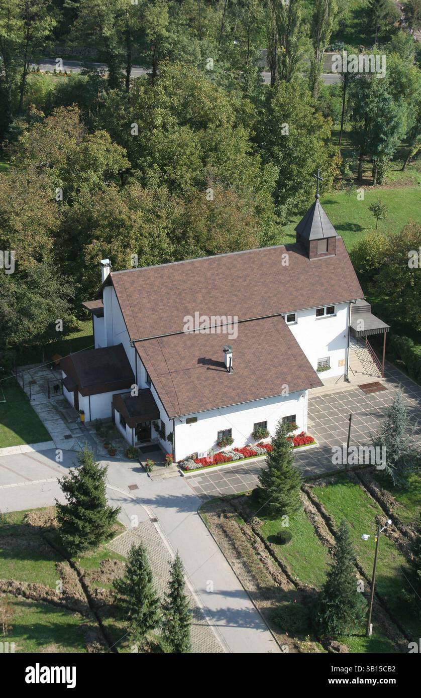 Chiesa parrocchiale di San Giuseppe il lavoratore a Gajnice, Zagabria, Croazia Foto Stock
