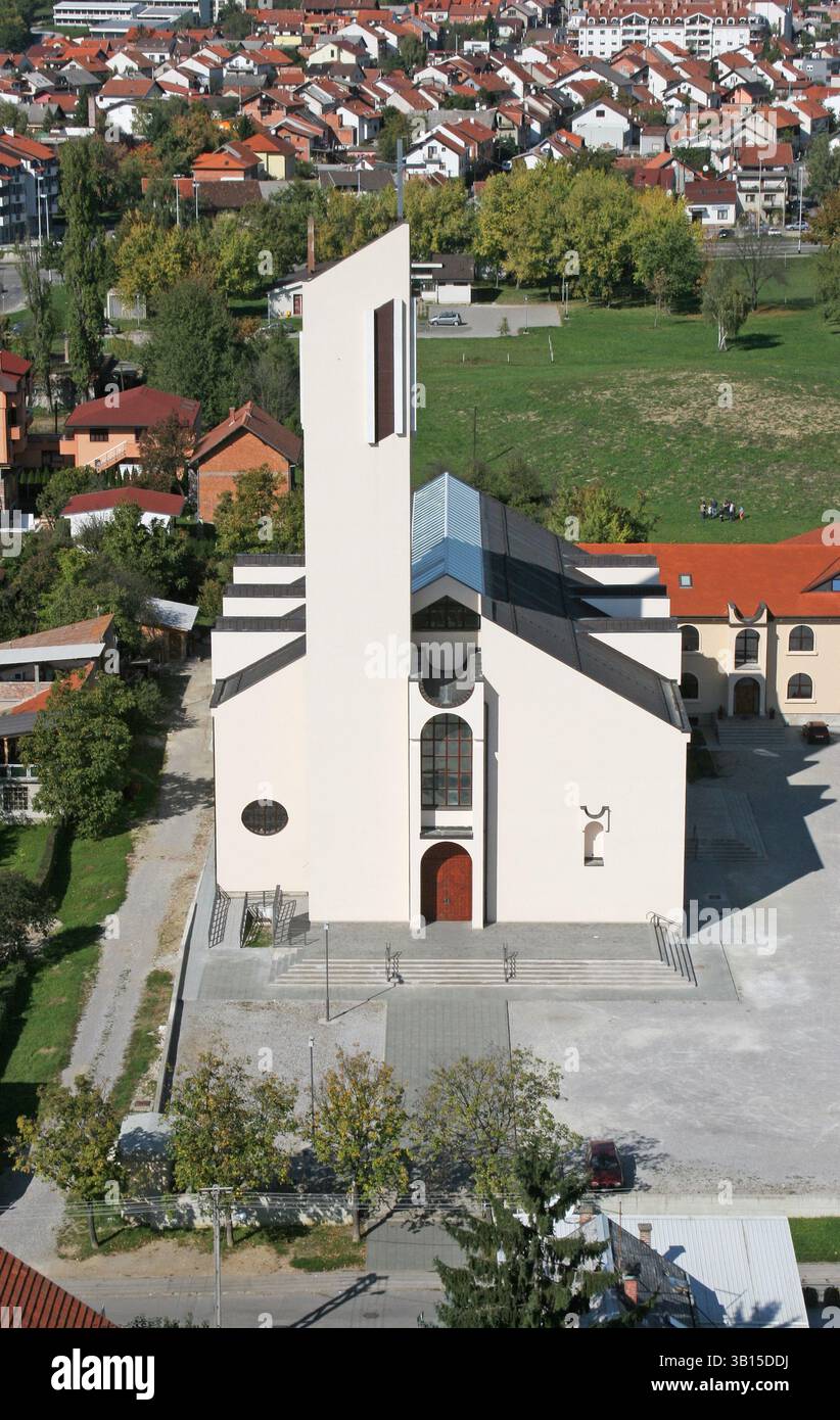 Chiesa parrocchiale di San Leopoldo Mandic a Dubrava, Zagabria, Croazia Foto Stock