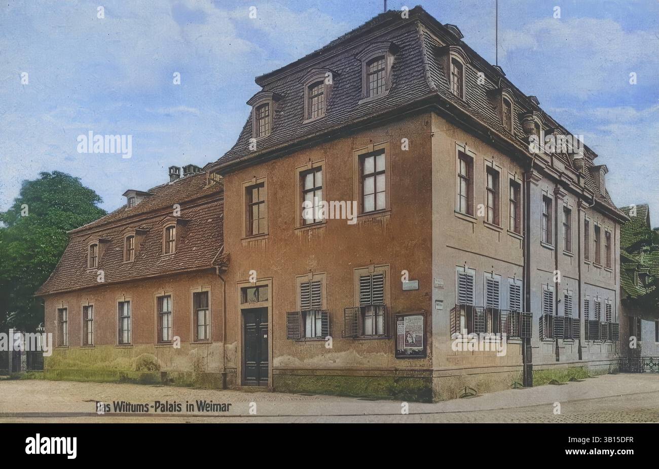 DATA DI REGISTRAZIONE NON INDICATA Das Wittums-Palais a Weimar Foto Stock