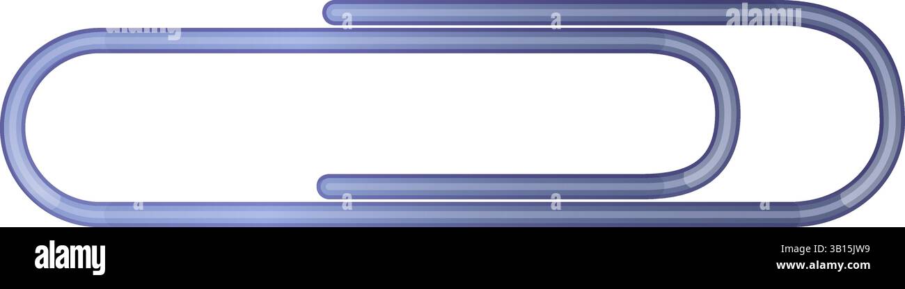 Graffetta, oggetto metallico di cancelleria Illustrazione Vettoriale