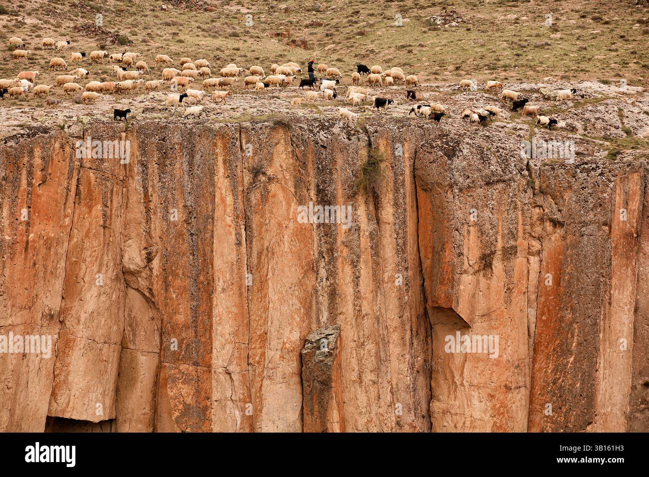 Ihlara Valle o la Valle di Peristrema, Ihlara, provincia di Aksaray, Cappadocia, Anatolia centrale regione, Anatolia, Turchia Foto Stock