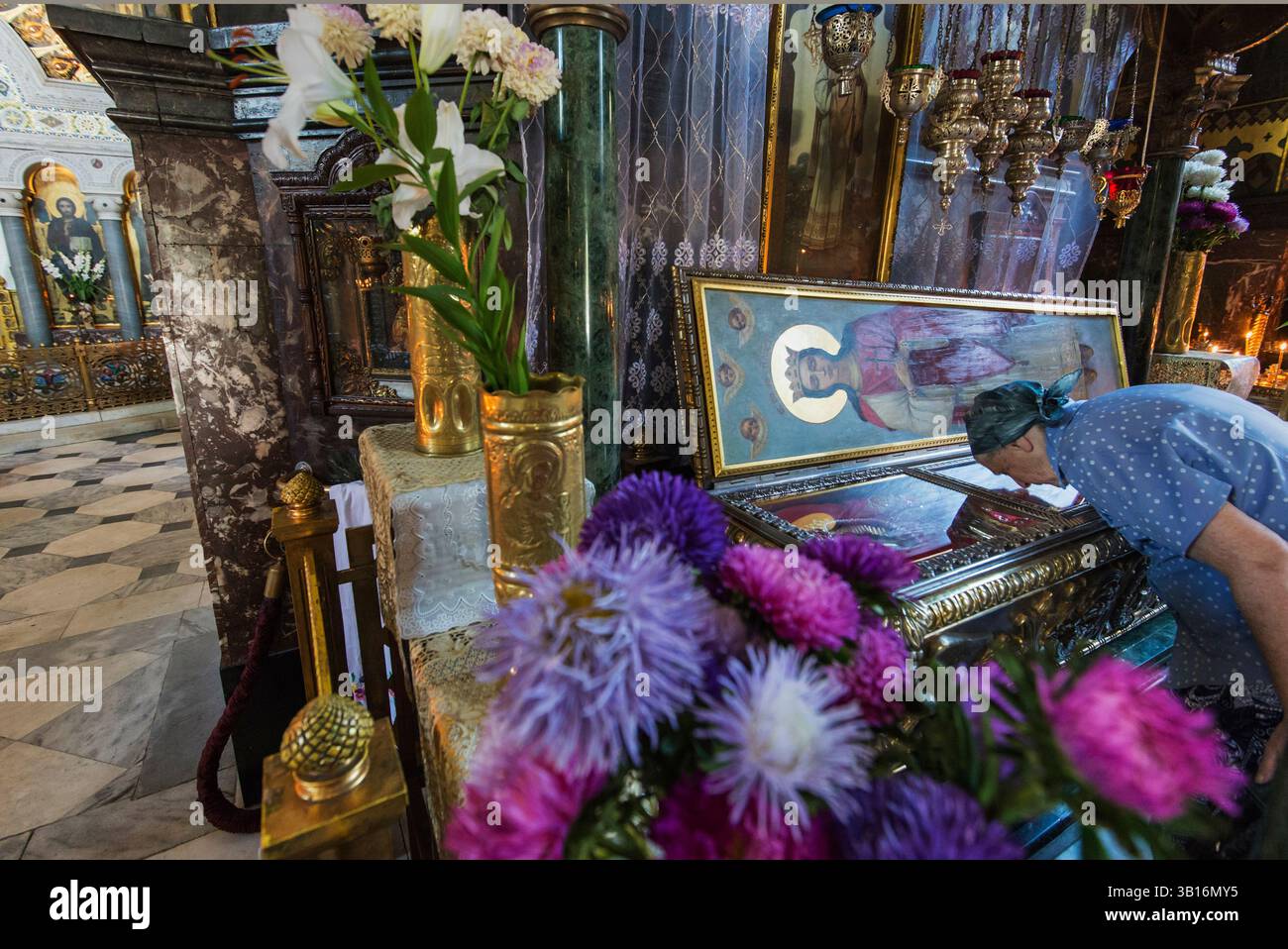 La cattedrale di San Volodymyr è una cattedrale nel centro di Kiev. È uno dei principali punti di riferimento della città e la cattedrale madre dell'orto ucraino Foto Stock