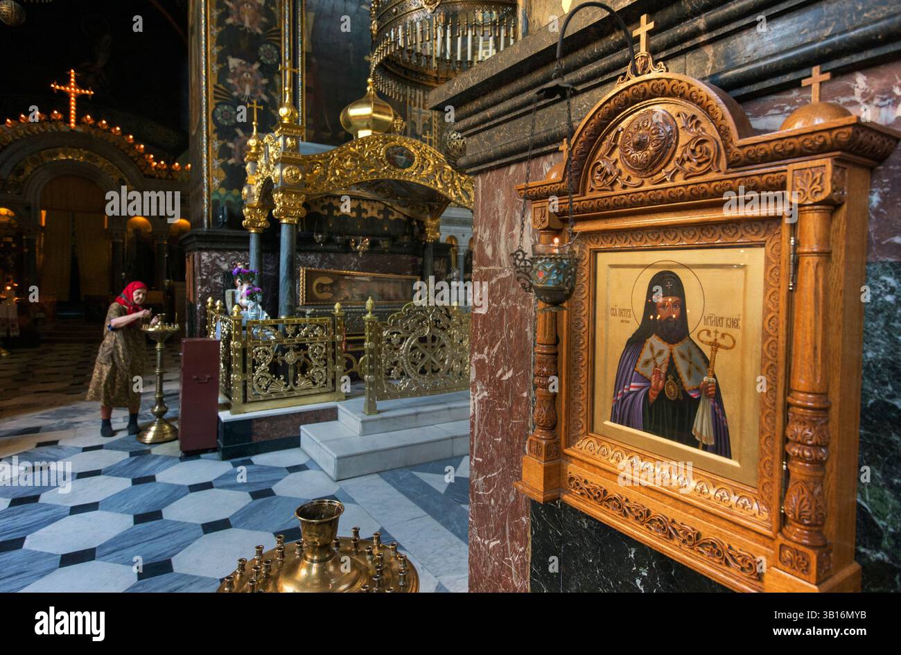 La cattedrale di San Volodymyr è una cattedrale nel centro di Kiev. È uno dei principali punti di riferimento della città e la cattedrale madre dell'orto ucraino Foto Stock