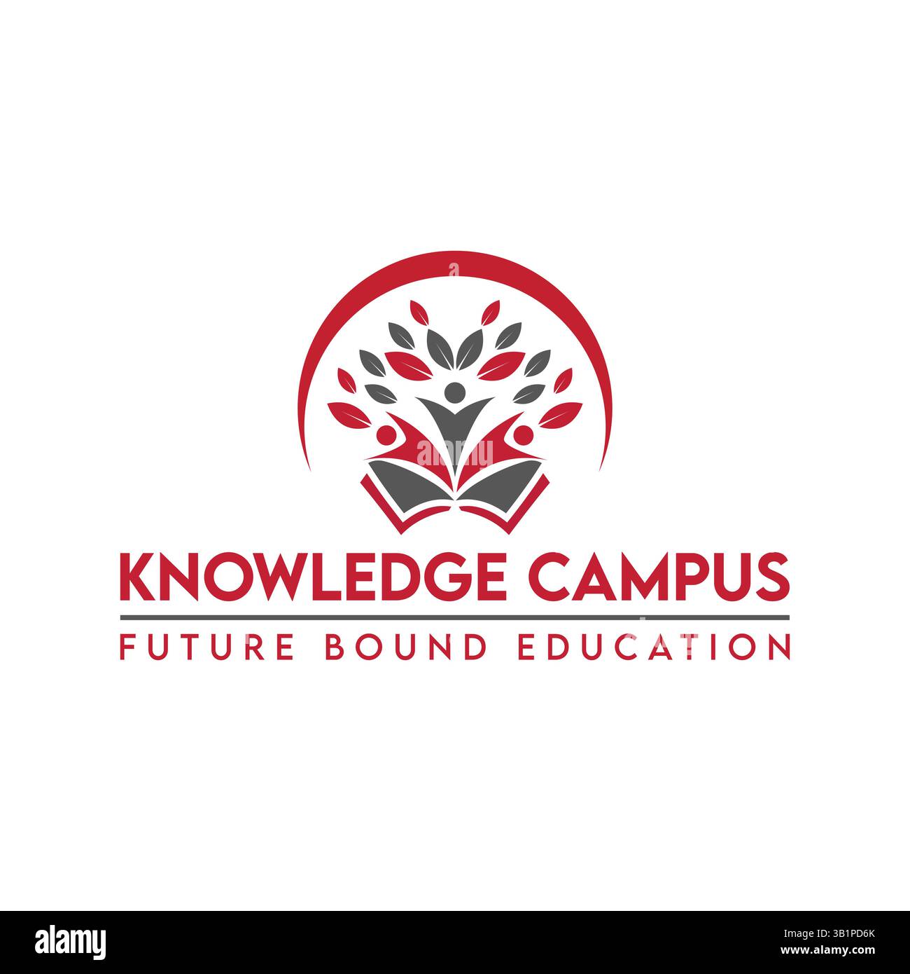 Design del logo Education in modello vettoriale per Education institute Illustrazione Vettoriale