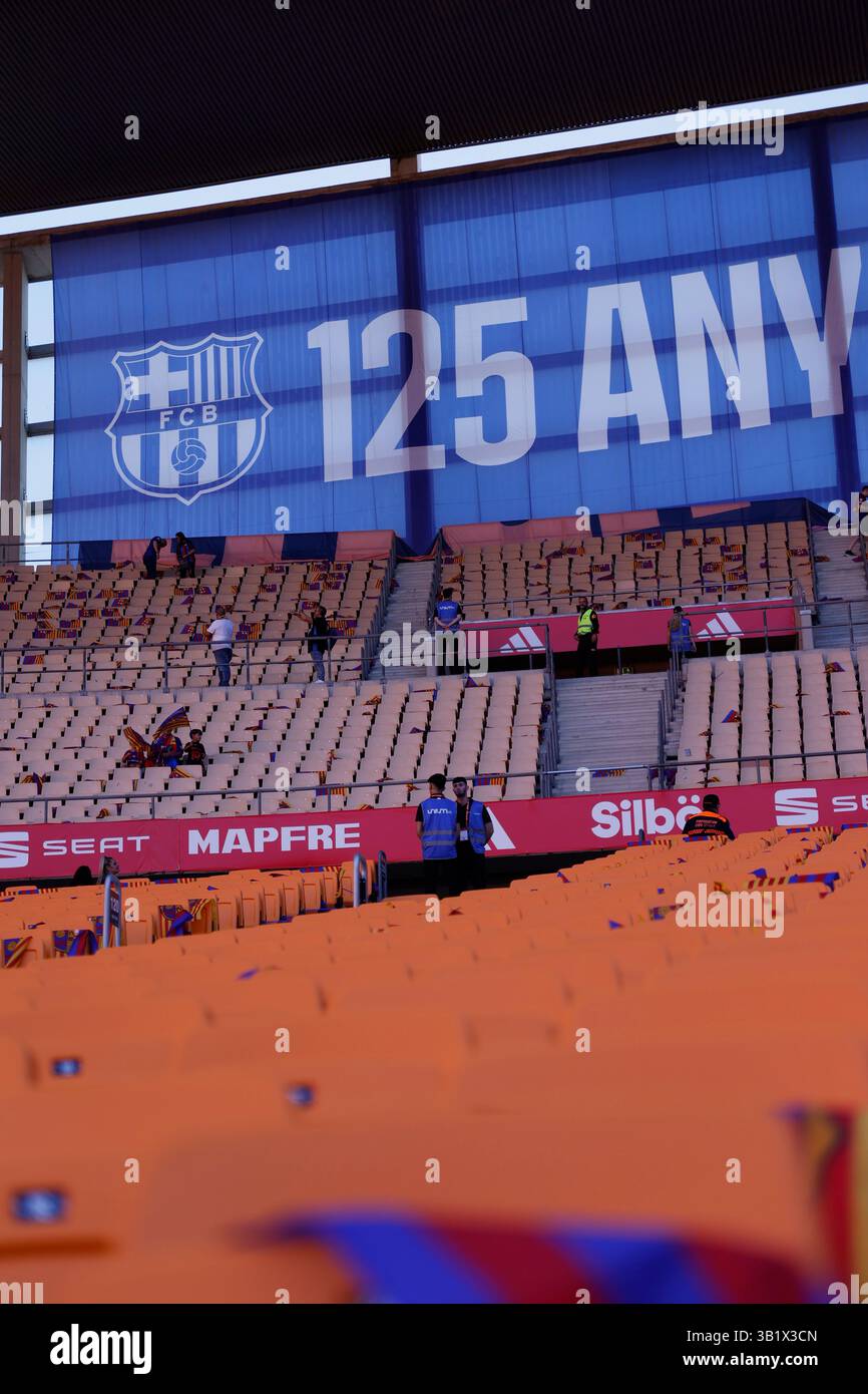 SIVIGLIA, SPAGNA - 24 APRILE 2025: Stadio la Cartuja poco prima di El Clásico (foto: David Torres Alcázar/Alcázar Photo Agency). Crediti: David Torres Alcázar/Alamy Live News Foto Stock