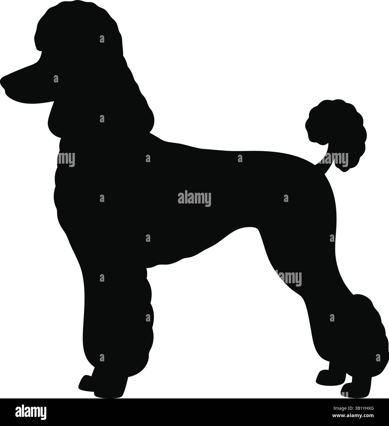 Classico cane da spaghetto con vista laterale | spaghetti | sagoma artistica | Dog Vector Illustrazione Vettoriale
