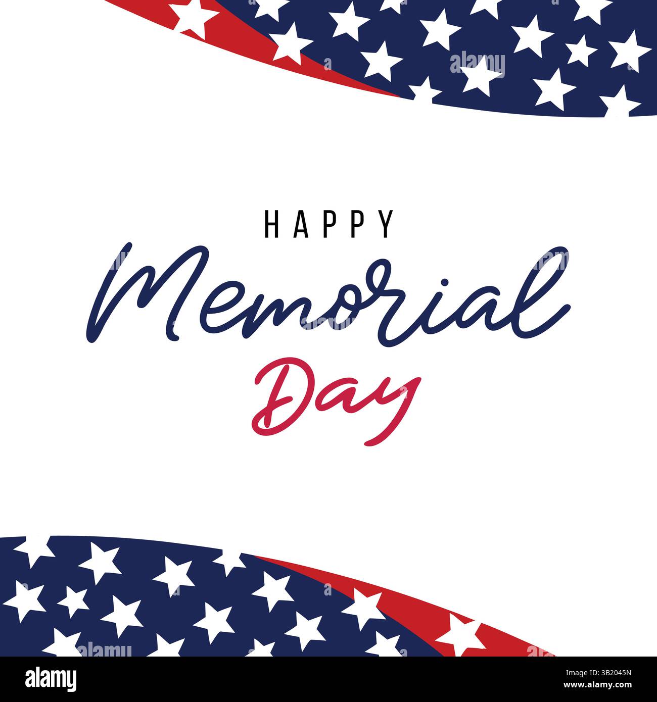 Happy Memorial Day Star Vector Graphics Illustrations Illustrazione Vettoriale