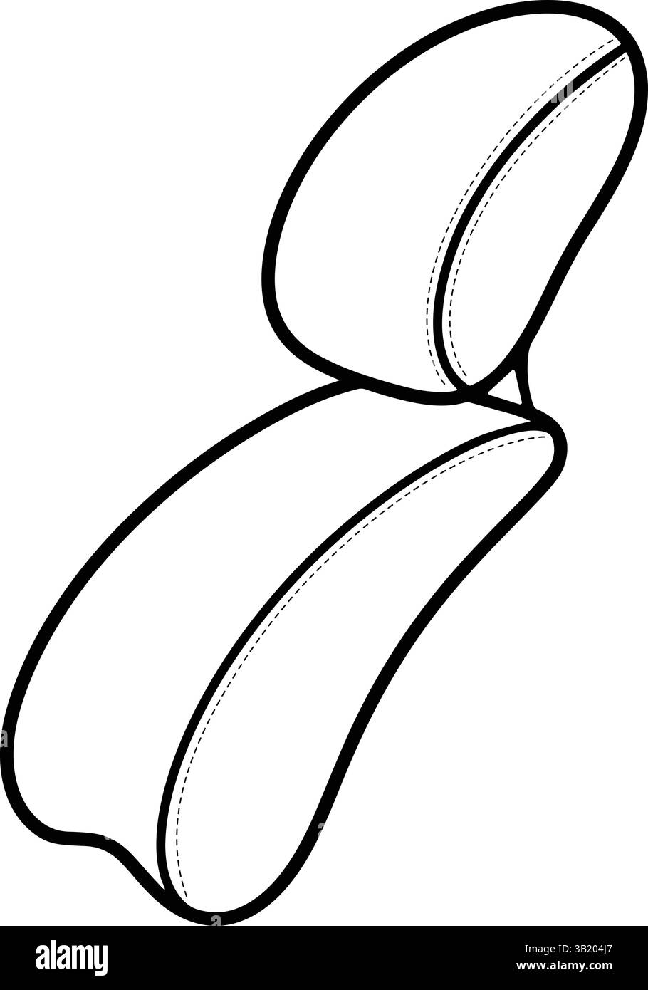 Cuscino per collo e retro auto bianco nero accessorio comfort automobilistico moderno Vector Car Illustrazione Vettoriale