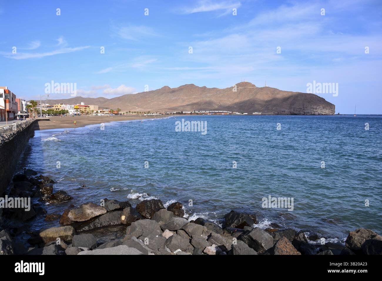 Vista spagnolo paesaggio vulcanico tropicali Isole Canarie Spagna Foto Stock