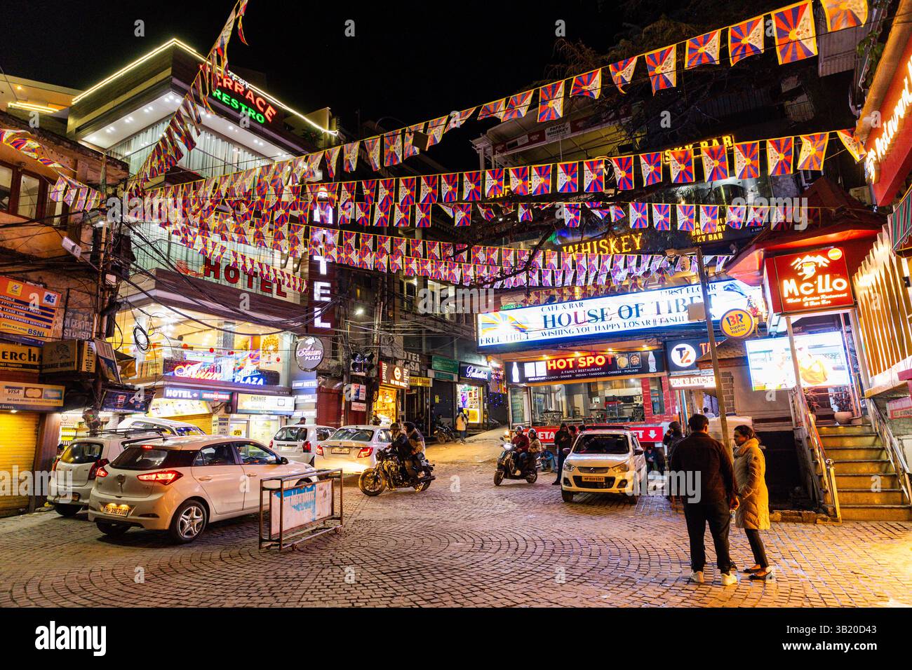 McLeod Ganj o McLeodganj è un sobborgo di Dharamshala Foto Stock