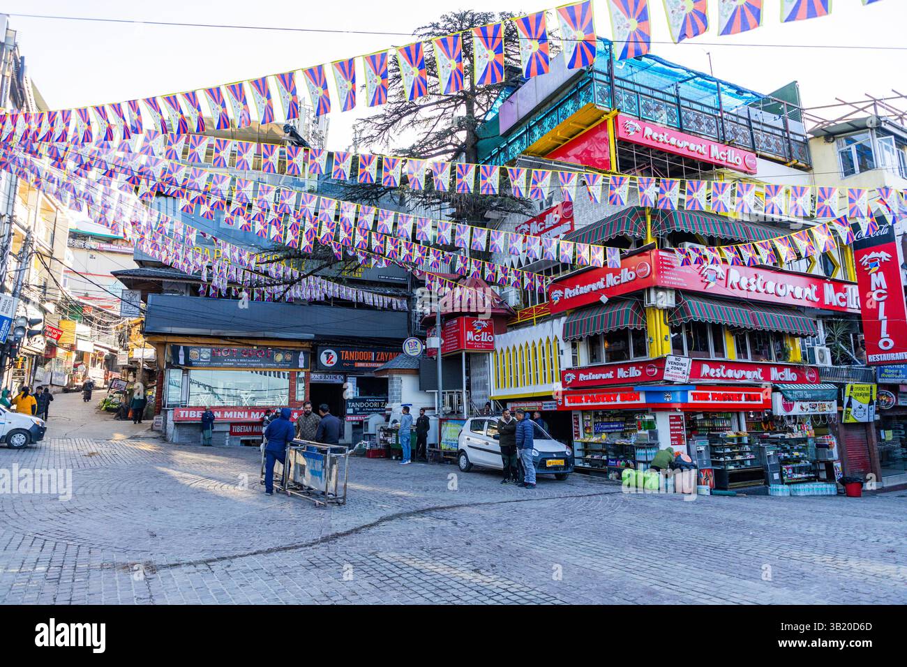 McLeod Ganj o McLeodganj è un sobborgo di Dharamshala Foto Stock