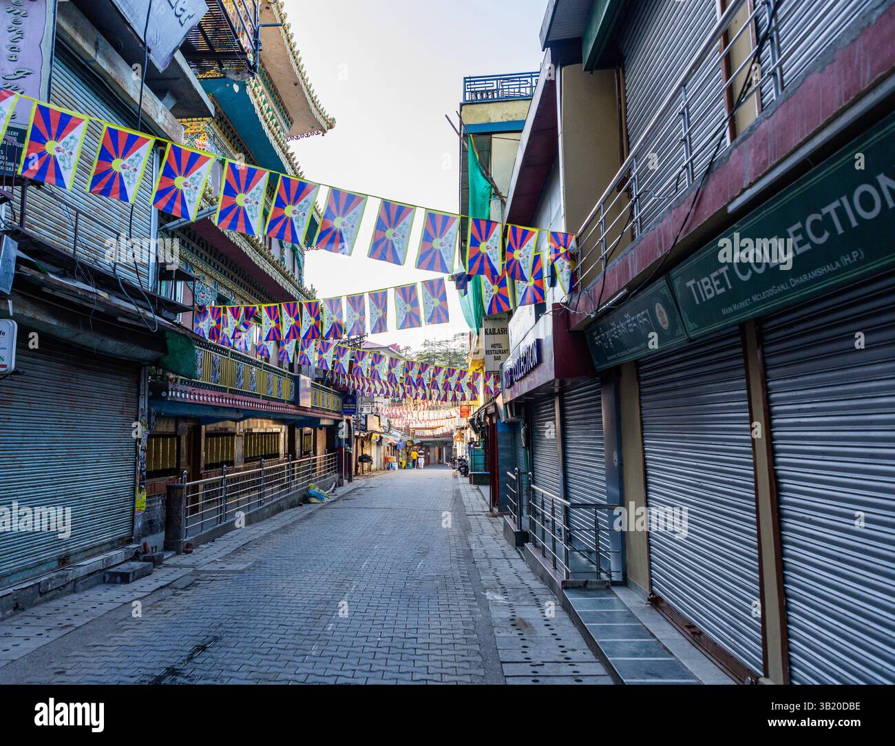 McLeod Ganj o McLeodganj è un sobborgo di Dharamshala Foto Stock