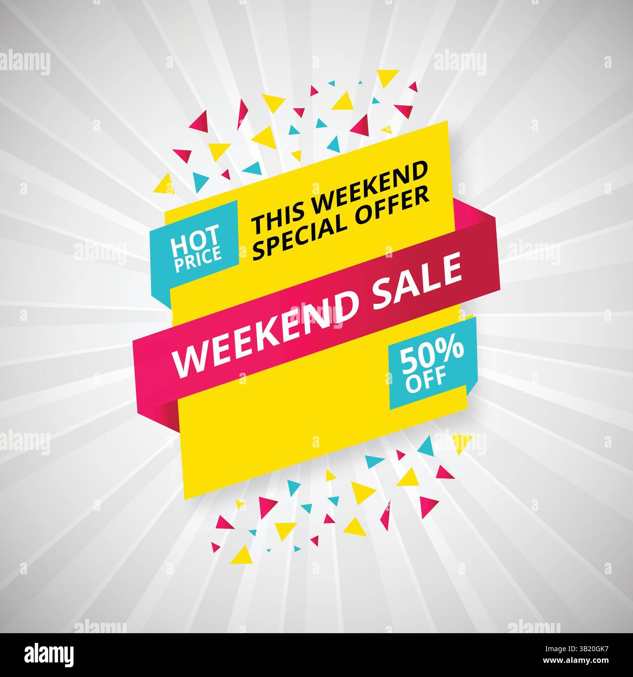 tag di vendita, sfondo estivo e design dello sfondo vettoriale Illustrazione Vettoriale