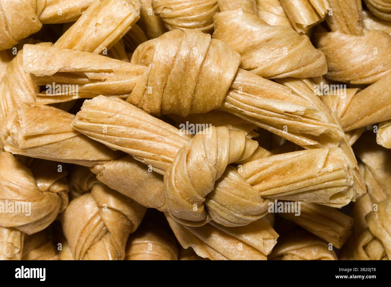 Nodi di cagliata di fagioli Foto Stock