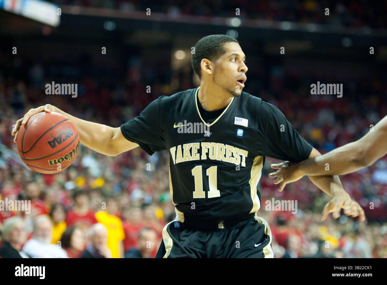 05 feb 2011 : Wake's C.J. Harris (11) durante l'azione ACC tra i Maryland Terrapins e i Wake Forest Demon Deacons al Comcast Center di College Park, MD. I Terrapins sconfissero facilmente i Demon Deacons 91-70.(Credit Image: © John Middlebrook/Cal Sport Media/ZUMAPRESS.com) Foto Stock