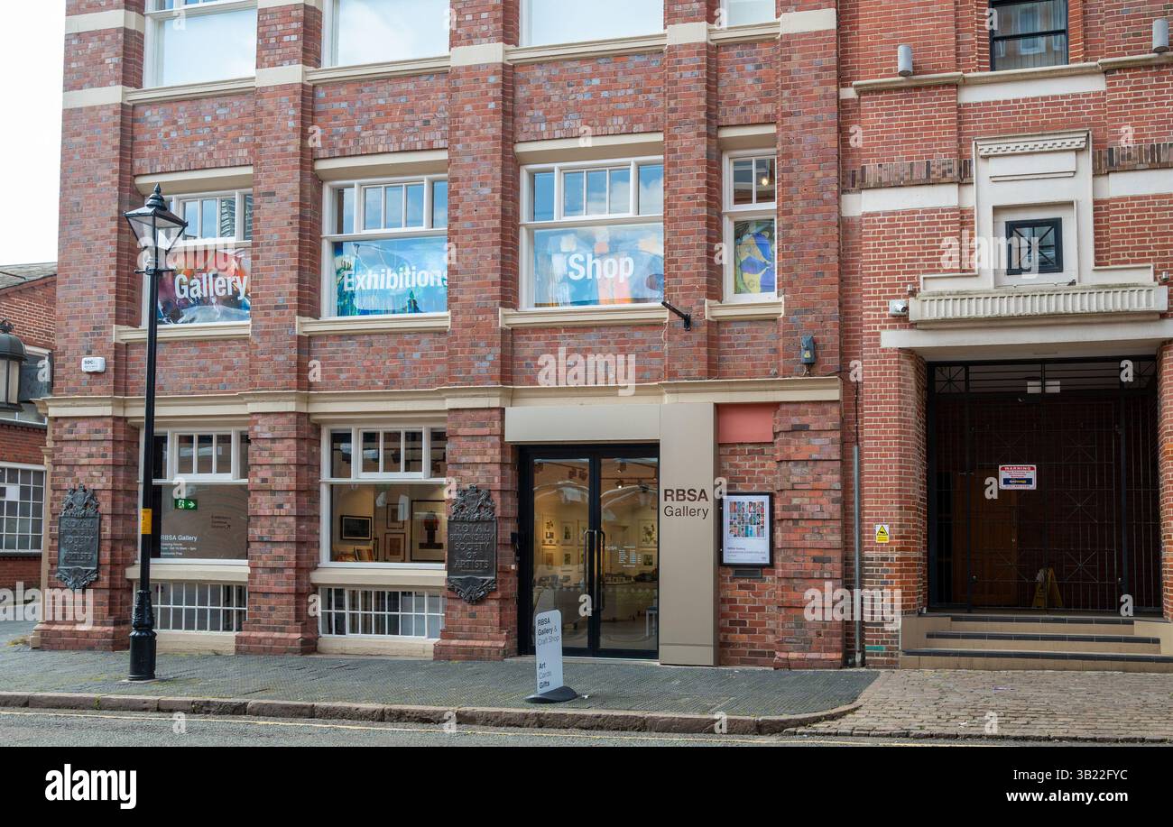 Royal Birmingham Society of Arts Gallery, RBSA Brick Build Building, Birmingham, Inghilterra. Foto Stock