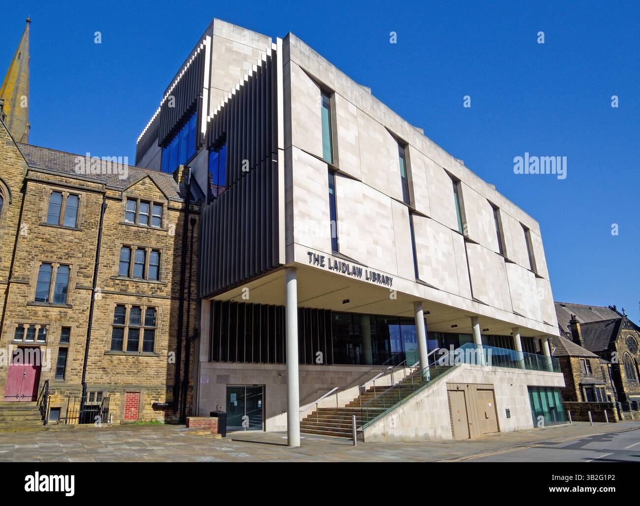 Regno Unito, West Yorkshire, Leeds, Università di Leeds, Laidlaw Library. Foto Stock