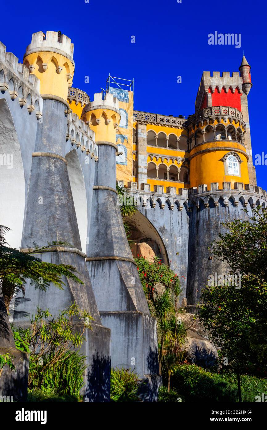 Palazzo Nazionale pena a Sintra. Lisbona, Portogallo Foto Stock