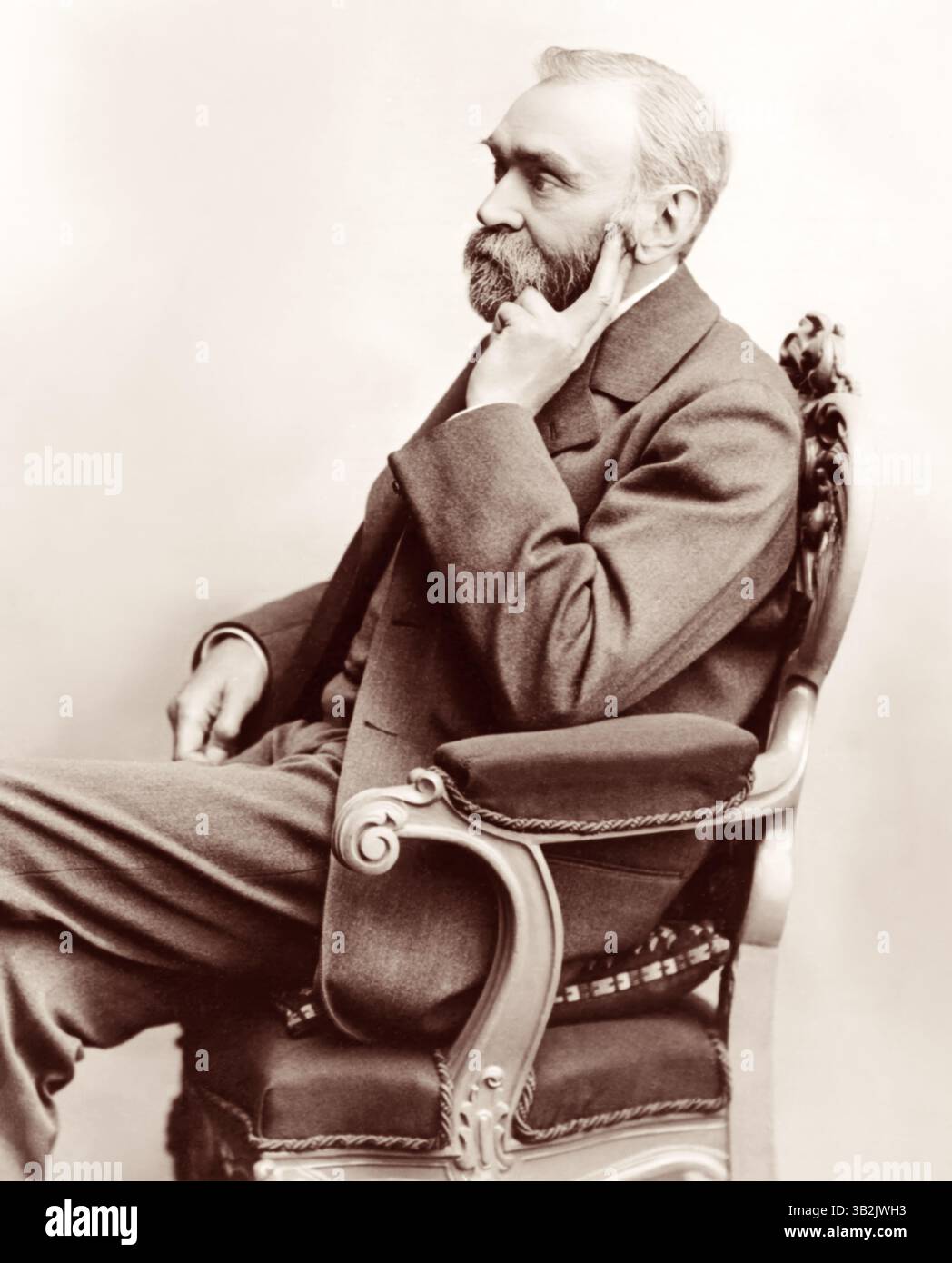 Alfred Nobel (1833-1896), inventore svedese della dinamite e fondatore dei premi Nobel. Foto Stock