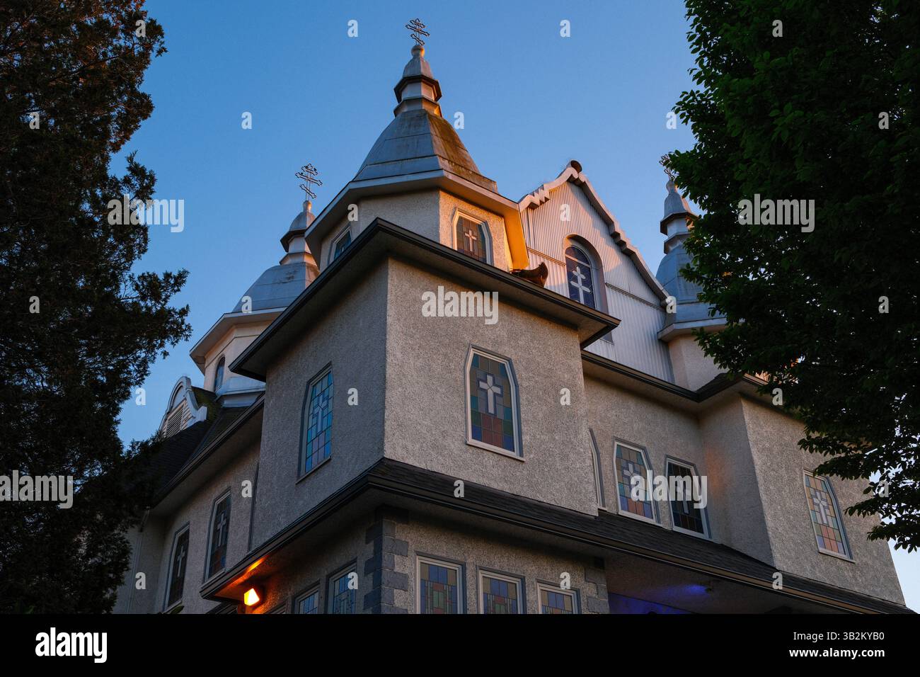 Cattedrale ortodossa Ucraina della Santissima Trinità a Mount Pleasant, Vancouver, BC. Foto Stock