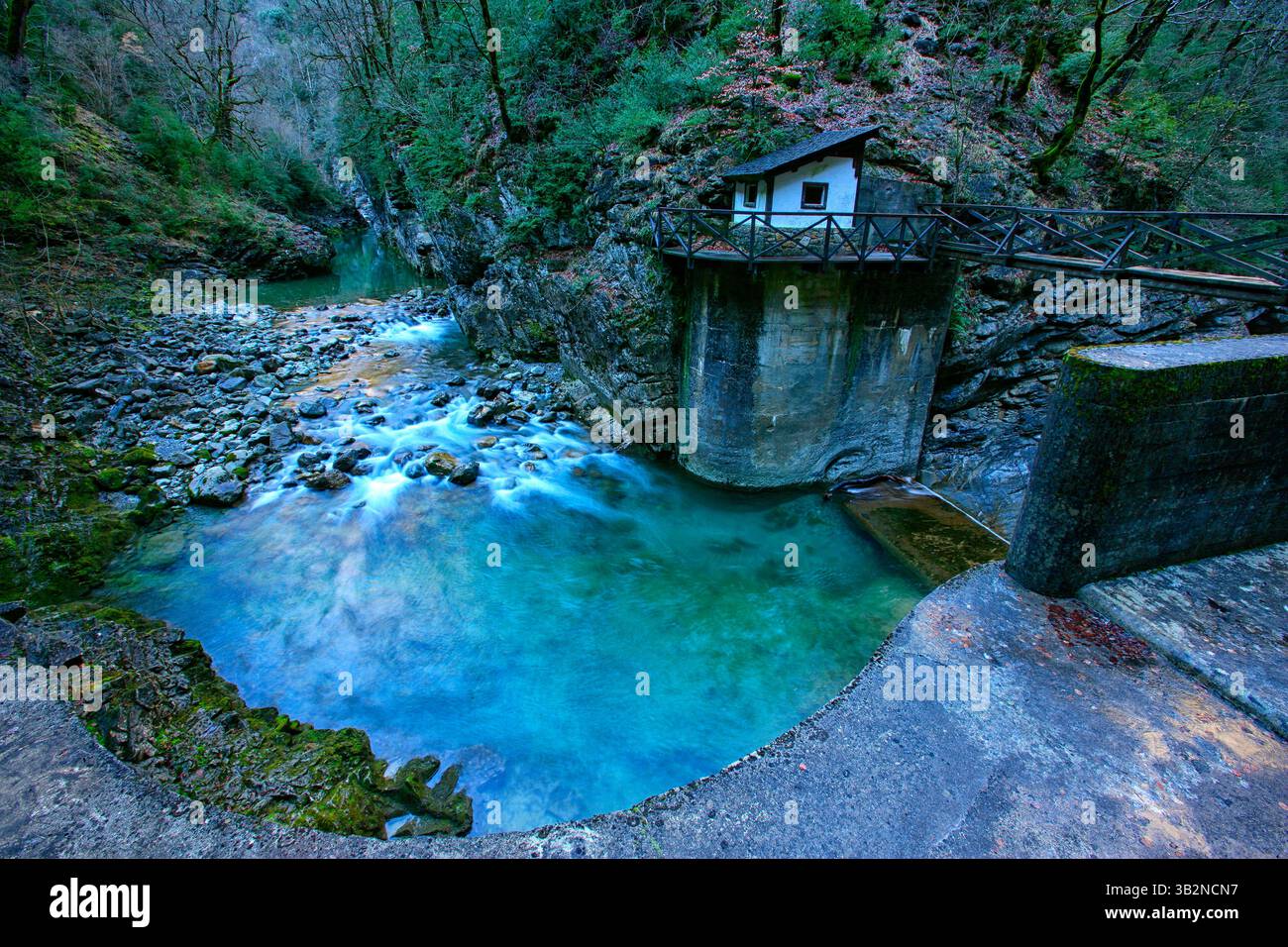 Scena tranquilla a Huesca in Spagna Foto Stock