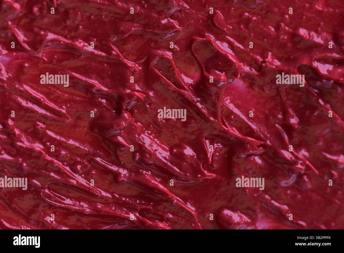 Primo piano su sfondo rossetto rosso Foto Stock