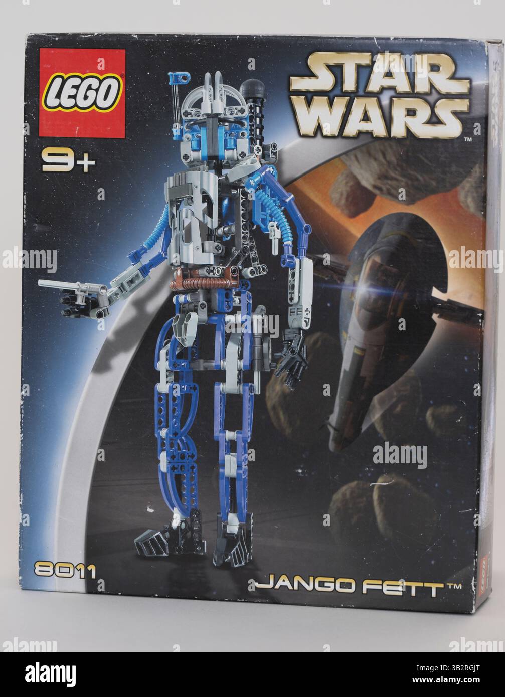 Star Wars Lego vintage Jango Fett numero 8011 nella copertina della collezione. Foto Stock