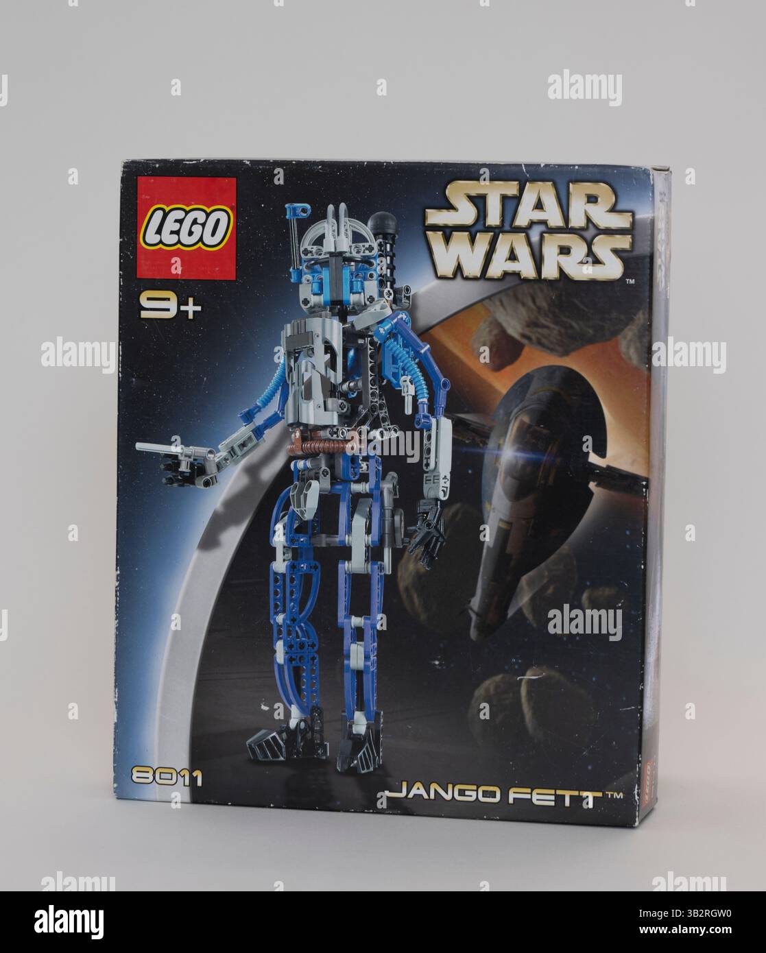 Star Wars Lego vintage Jango Fett numero 8011 nella copertina della collezione. Foto Stock