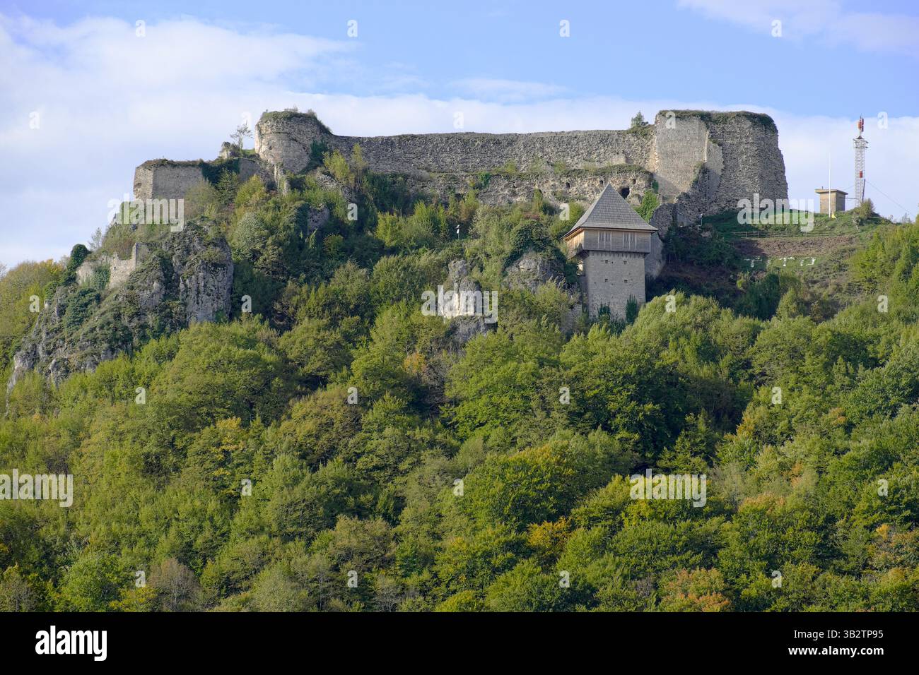 Castello di Ostrovica, Parco Nazionale una - Kulen Vakuf, Bosnia ed Erzegovina Foto Stock