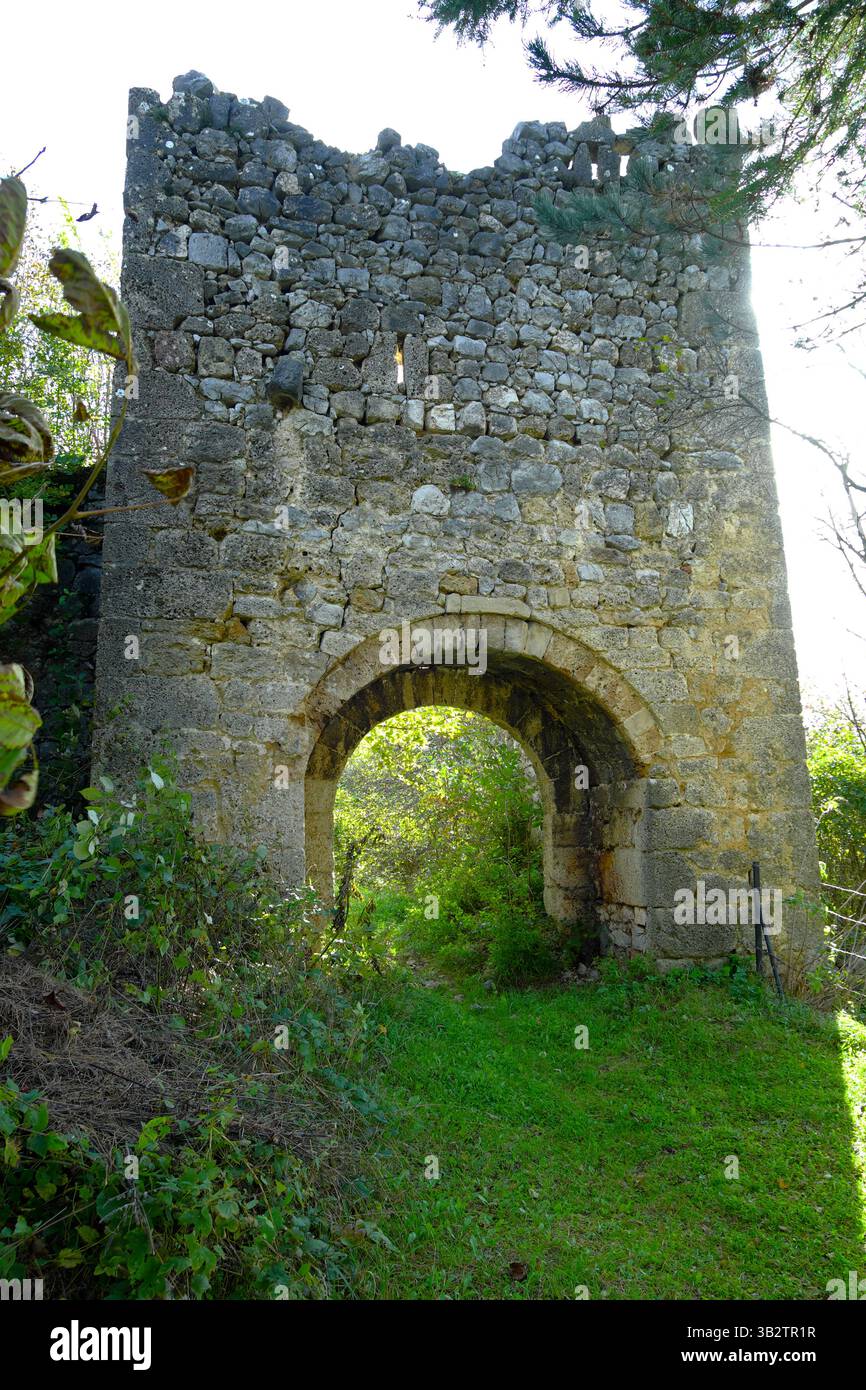 Fortezza di Havala, Parco Nazionale una - Kulen Vakuf, Bosnia ed Erzegovina Foto Stock