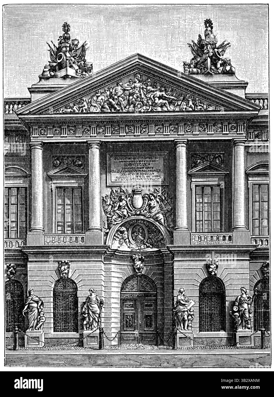 Ex armeria di Berlino, ora Museo storico tedesco. Monumento barocco di Nehring e de Bodt. Foto Stock