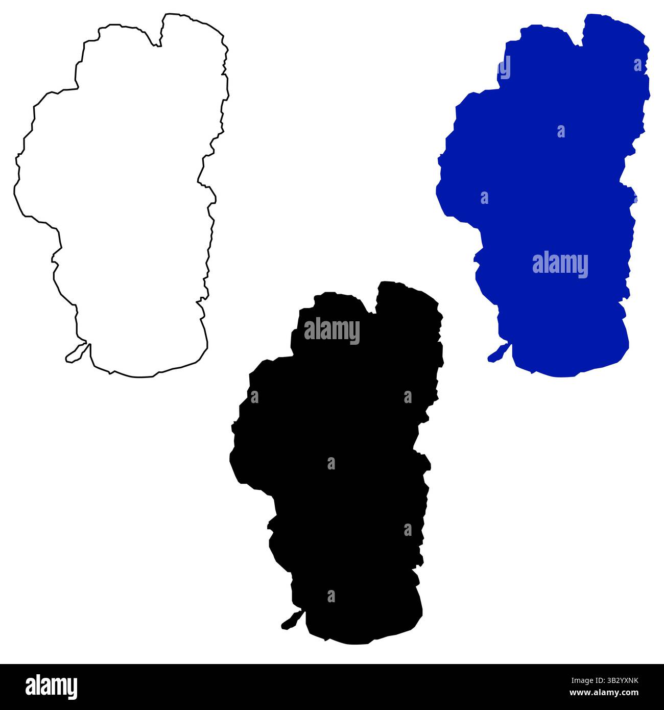 Lake Tahoe (Stati Uniti, Nord America, USA) mappa. Mappa del lago Tahoe. stile piatto. Foto Stock