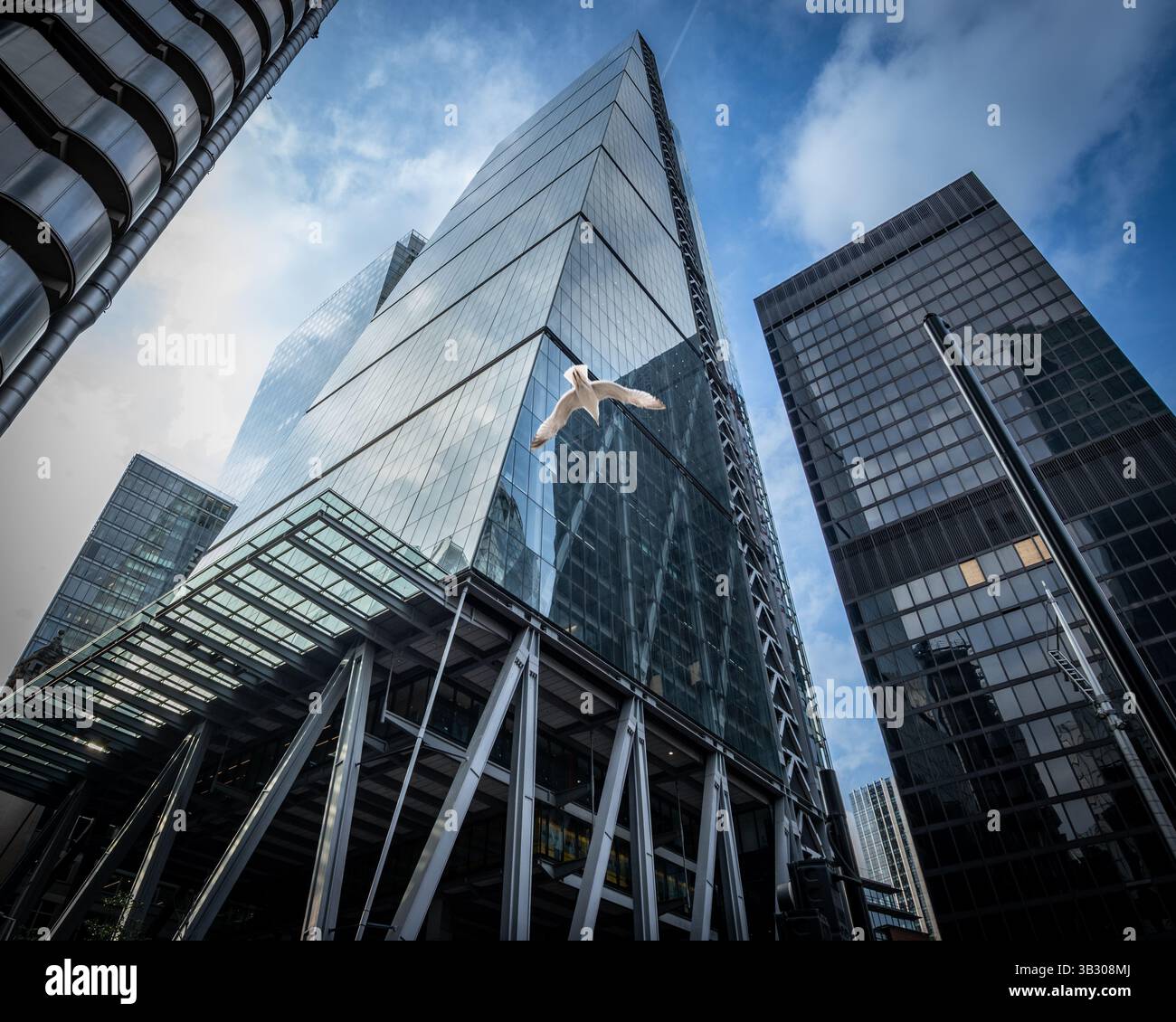 Leadenhall Street e Lime Street: Il London Insurance Sector Foto Stock