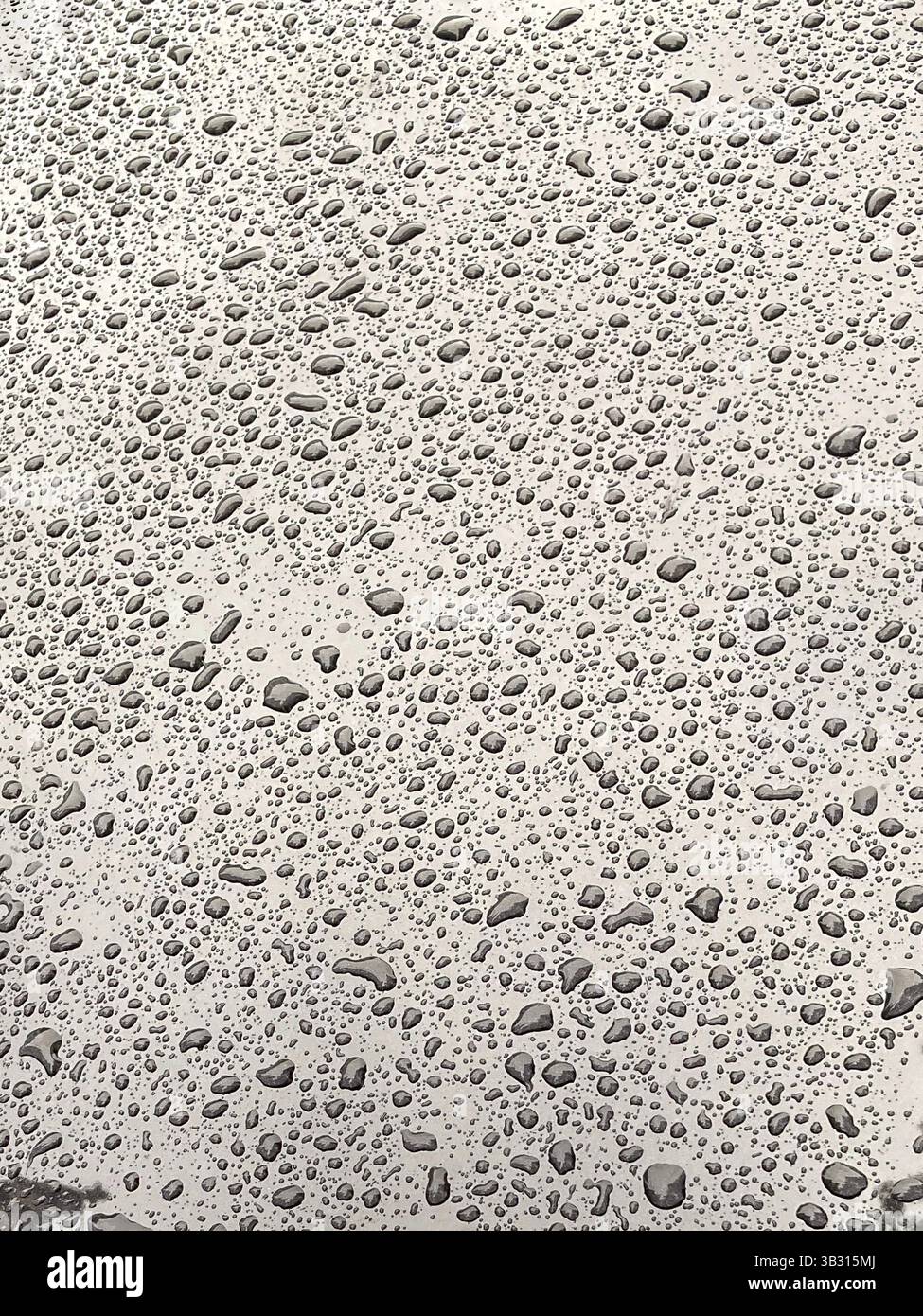 Le gocce di pioggia sono impreziosite da colori chiari, internazionali Foto Stock