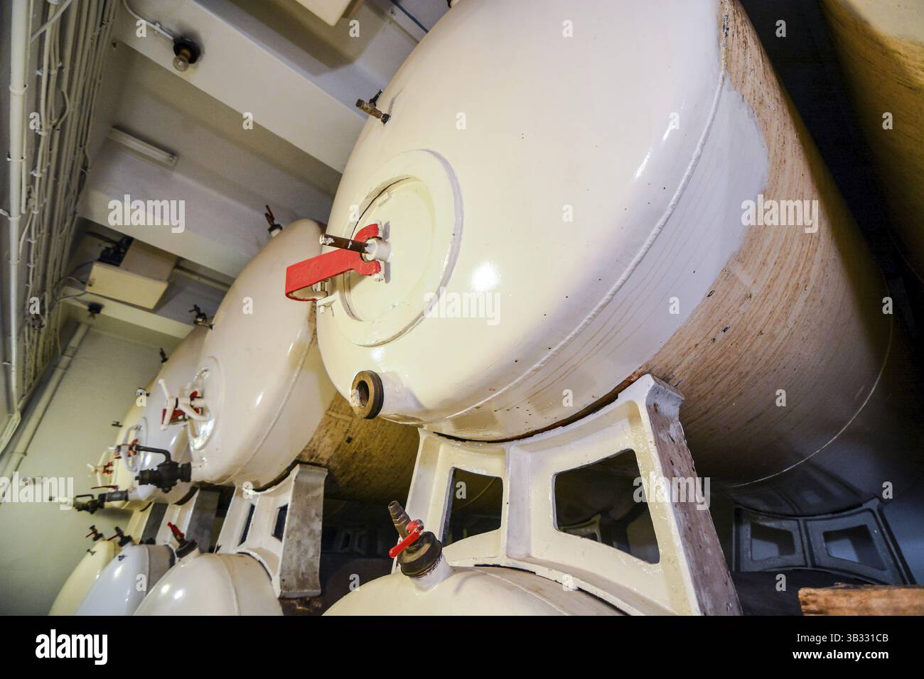 Foto attrezzatura per la fabbrica di birra Birra macchina Foto Stock