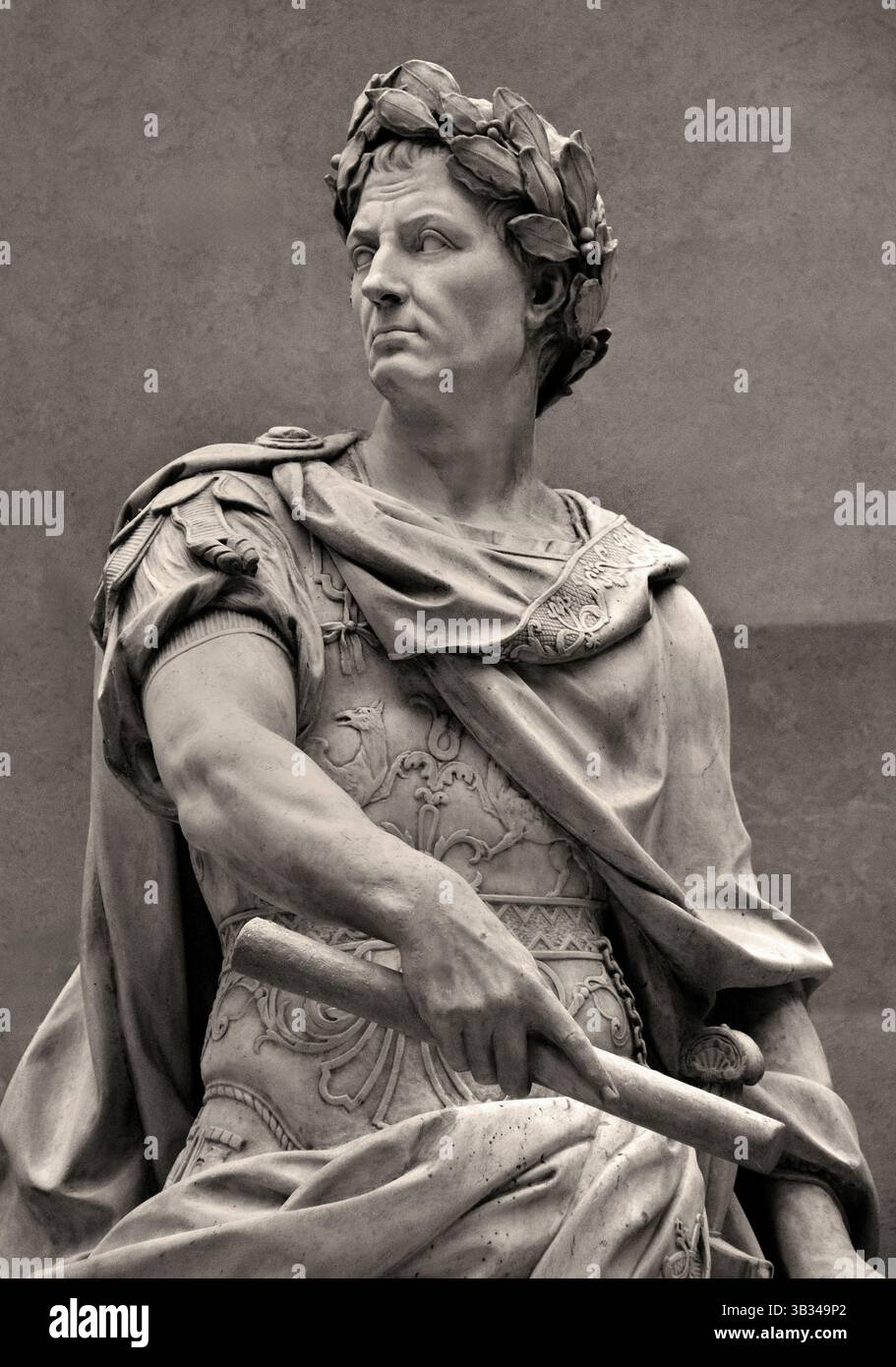 Giulio Cesare - Gaio Giulio Cesare 100 – 44 a.C. imperatore romano, di Nicolas Coustou 1658–1733 Louvre Foto Stock