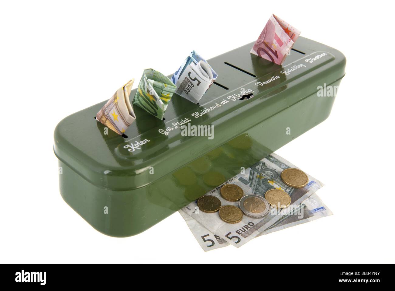 Prenotazione di denaro per scopi futuri Foto Stock