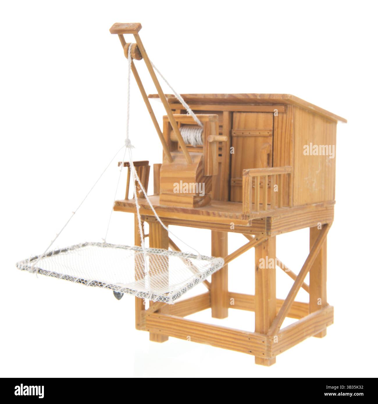 Cabina in legno per pescatori, tipica della Charente francese Foto Stock