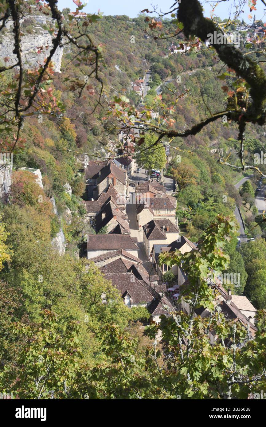 Villaggio Rocamadour in francese Rocamadour Foto Stock Villaggio Rocamadour in francese Rocamadour Foto Stock