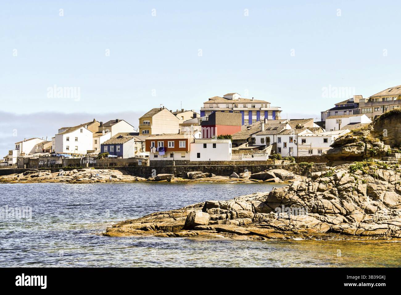 Vista panoramica, a san cibrao lugo, spagna settentrionale, galizia, spagna Foto Stock