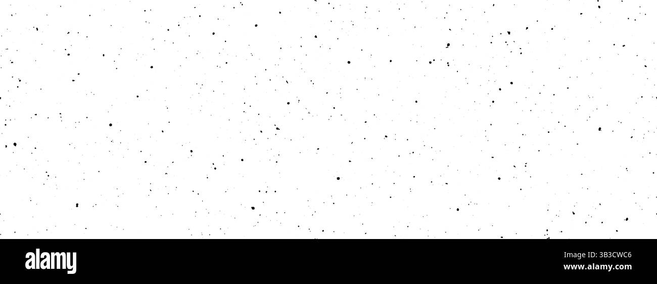 Macchie macchie e texture senza cuciture. Grana angosciata sfondo sporco rumoroso. Carta da parati che ripete la polvere di punti grunge. Piccole particelle, chiazze e spruzzi si sovrappongono allo sfondo. Vettore Illustrazione Vettoriale