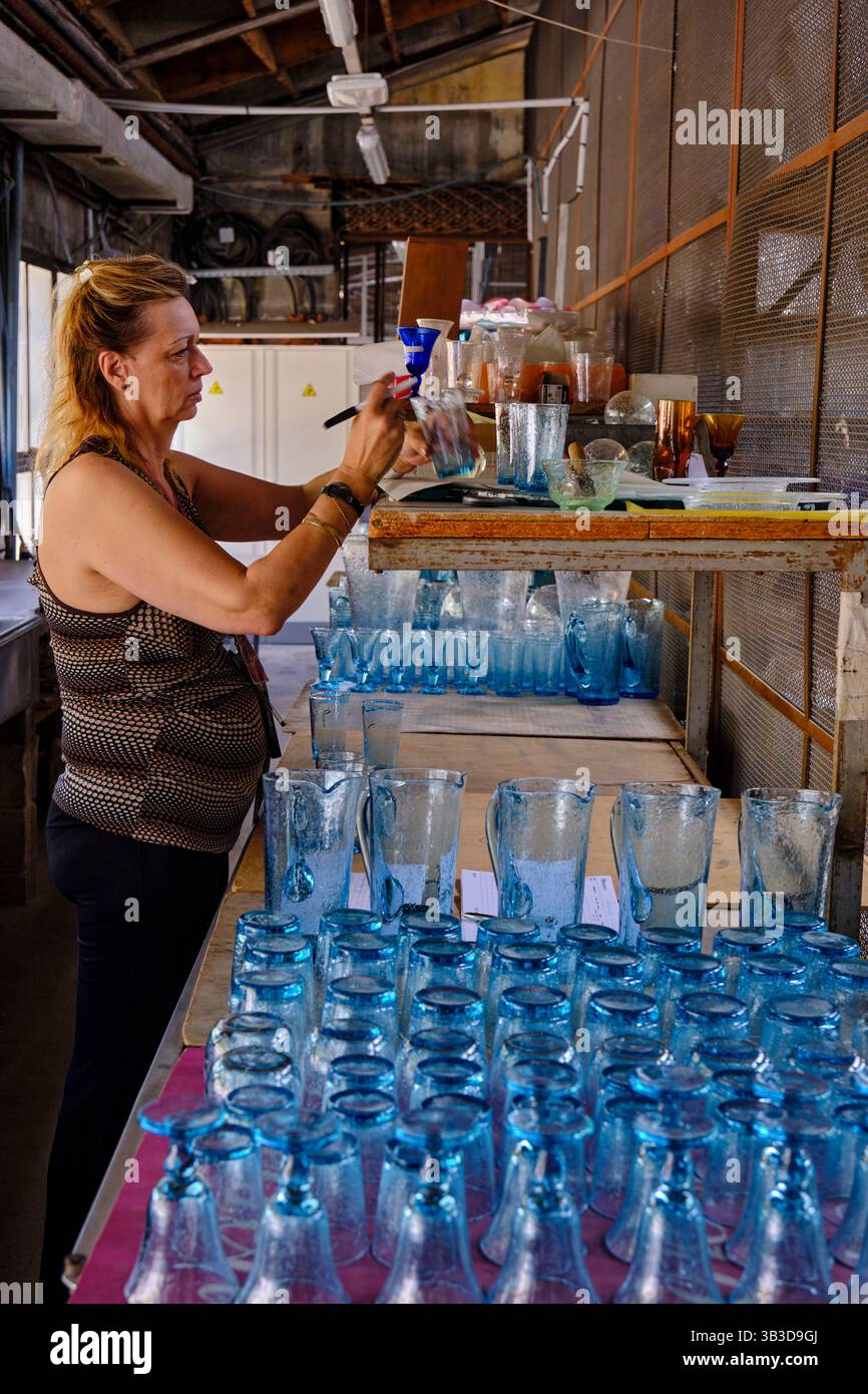 Francia, Alpes-Maritimes, Biot, la vetreria Biot Foto Stock